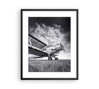 Affiche Poster 40x50cm Tableaux Image Photo Avion An-2 Noir Et Blanc Wall Art