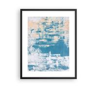 Affiche Poster 40x50cm Tableaux Image Photo Bleu Peintures Arrière Plan Wall Art