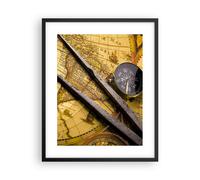 Affiche Poster 40x50cm Tableaux Image Photo Boussole aventure voyage Wall Art