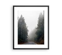 Affiche Poster 40x50cm Tableaux Image Photo Chemin Brouillard Rue Wall Art