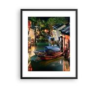 Affiche Poster 40x50cm Tableaux Image Photo Chinois Ville Nuit Wall Art