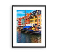 Affiche Poster 40x50cm Tableaux Image Photo Copenhague Nahavn Navires Wall Art