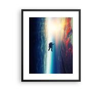 Affiche Poster 40x50cm Tableaux Image Photo Cosmos Astronaute Planète Wall Art