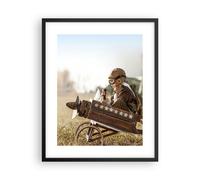 Affiche Poster 40x50cm Tableaux Image Photo Enfance Avion Jouet Wall Art