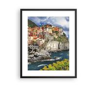 Affiche Poster 40x50cm Tableaux Image Photo Italie côte roche paysage Wall Art