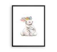 Affiche Poster 40x50cm Tableaux Image Photo Lapin Lièvre Enfants Wall Art