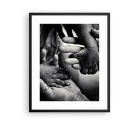Affiche Poster 40x50cm Tableaux Image Photo Mains Tolérance Communauté Wall Art