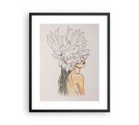 Affiche Poster 40x50cm Tableaux Image Photo Mode Femme Dessin Wall Art