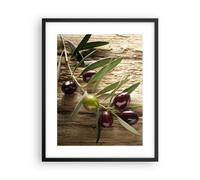 Affiche Poster 40x50cm Tableaux Image Photo Olive italie arôme régime Wall Art