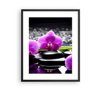 Affiche Poster 40x50cm Tableaux Image Photo Orchidée nature eau fleur Wall Art