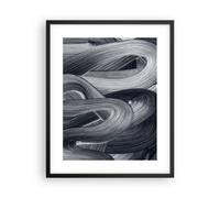 Affiche Poster 40x50cm Tableaux Image Photo Peinture Brosse Noir Wall Art