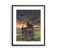 Affiche Poster 40x50cm Tableaux Image Photo piano musique Wall Art Decoration