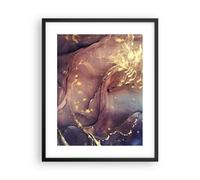 Affiche Poster 40x50cm Tableaux Image Photo Pierre Or Marbre Wall Art Decoration
