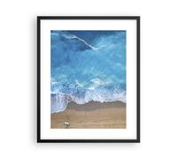 Affiche Poster 40x50cm Tableaux Image Photo Plage Bord Mer Wall Art Decoration