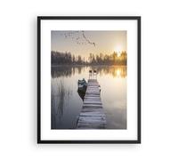 Affiche Poster 40x50cm Tableaux Image Photo Pont Ouest Le Soleil Wall Art