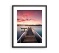 Affiche Poster 40x50cm Tableaux Image Photo Pont Rose Ciel Wall Art Decoration