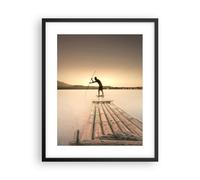 Affiche Poster 40x50cm Tableaux Image Photo Radeau Ouest Le Soleil Wall Art