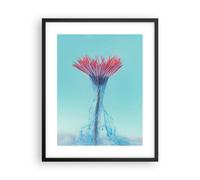 Affiche Poster 40x50cm Tableaux Image Photo Rose Marguerite Encre Wall Art