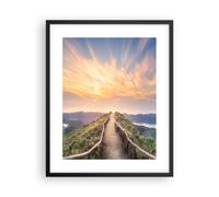 Affiche Poster 40x50cm Tableaux Image Photo Sentier Montagne Açores Wall Art