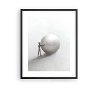 Affiche Poster 40x50cm Tableaux Image Photo Sisyphe Travail Symbole Wall Art