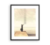 Affiche Poster 40x50cm Tableaux Image Photo Symbole Femme Échelle Wall Art