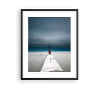 Affiche Poster 40x50cm Tableaux Image Photo Tour Plage Ciel Wall Art Decoration