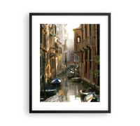 Affiche Poster 40x50cm Tableaux Image Photo Venise pont eau maison Wall Art