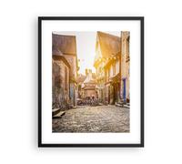 Affiche Poster 40x50cm Tableaux Image Photo ville rue chat Wall Art Decoration