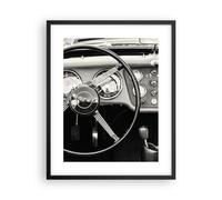 Affiche Poster 40x50cm Tableaux Image Photo Volant Voiture Vintage Wall Art