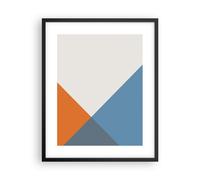 Affiche Poster 40x50cm Tableaux Image Quatre Les Couleurs L'Abstraction Wall Art