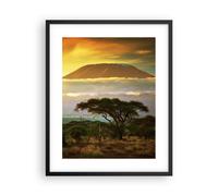 Affiche Poster 40x50cm Tableaux Image Safari la faune montagne kenya Wall Art