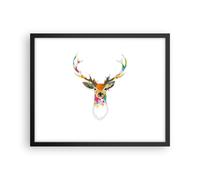 Affiche Poster 50x40cm Tableaux Image Deer imaginaire graffiti graphique Art