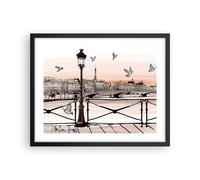 Affiche Poster 50x40cm Tableaux Image France pigeon graphiques illustration Art