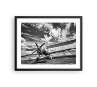 Affiche Poster 50x40cm Tableaux Image Photo An-2 Avion Noir Et Blanc Wall Art