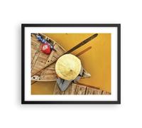 Affiche Poster 50x40cm Tableaux Image Photo Asiatique Bateau Pont Wall Art