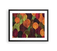 Affiche Poster 50x40cm Tableaux Image Photo Automne Feuilles Graphismes Wall Art