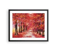 Affiche Poster 50x40cm Tableaux Image Photo Automne Parc Avenue Wall Art