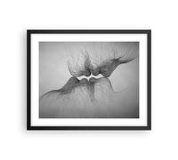 Affiche Poster 50x40cm Tableaux Image Photo Baiser Amour Couple Wall Art