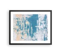Affiche Poster 50x40cm Tableaux Image Photo Bleu Peintures Arrière Plan Wall Art
