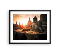 Affiche Poster 50x40cm Tableaux Image Photo Bouddha foi Asie Wall Art