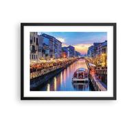 Affiche Poster 50x40cm Tableaux Image Photo Canal Grande Soir Wall Art