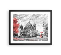Affiche Poster 50x40cm Tableaux Image Photo Cathédrale Berlin Amoureux Wall Art