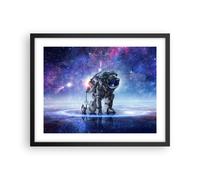 Affiche Poster 50x40cm Tableaux Image Photo cosmonaute espace Wall Art