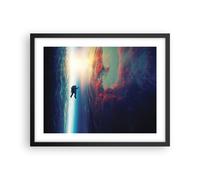 Affiche Poster 50x40cm Tableaux Image Photo Cosmos Astronaute Planète Wall Art