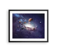 Affiche Poster 50x40cm Tableaux Image Photo Cosmos Planètes Les étoiles Wall Art
