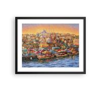 Affiche Poster 50x40cm Tableaux Image Photo Couleurs Ville Turquie Wall Art