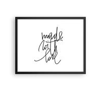 Affiche Poster 50x40cm Tableaux Image Photo Créé Avec Amour Wall Art Decoration