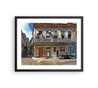 Affiche Poster 50x40cm Tableaux Image Photo Cuba La Havane Balcon Wall Art