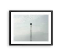 Affiche Poster 50x40cm Tableaux Image Photo Échelle Ciel Symbole Wall Art
