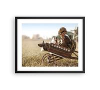 Affiche Poster 50x40cm Tableaux Image Photo Enfance Avion Jouet Wall Art